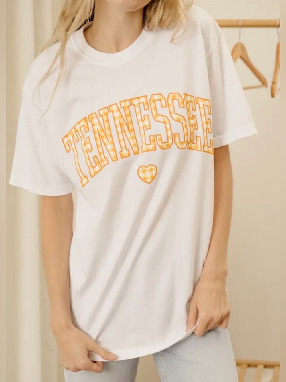 Women’s Tennessee Graphic Tee in White & Orange Comfort Colors Sz Sm - Picture 1 of 4